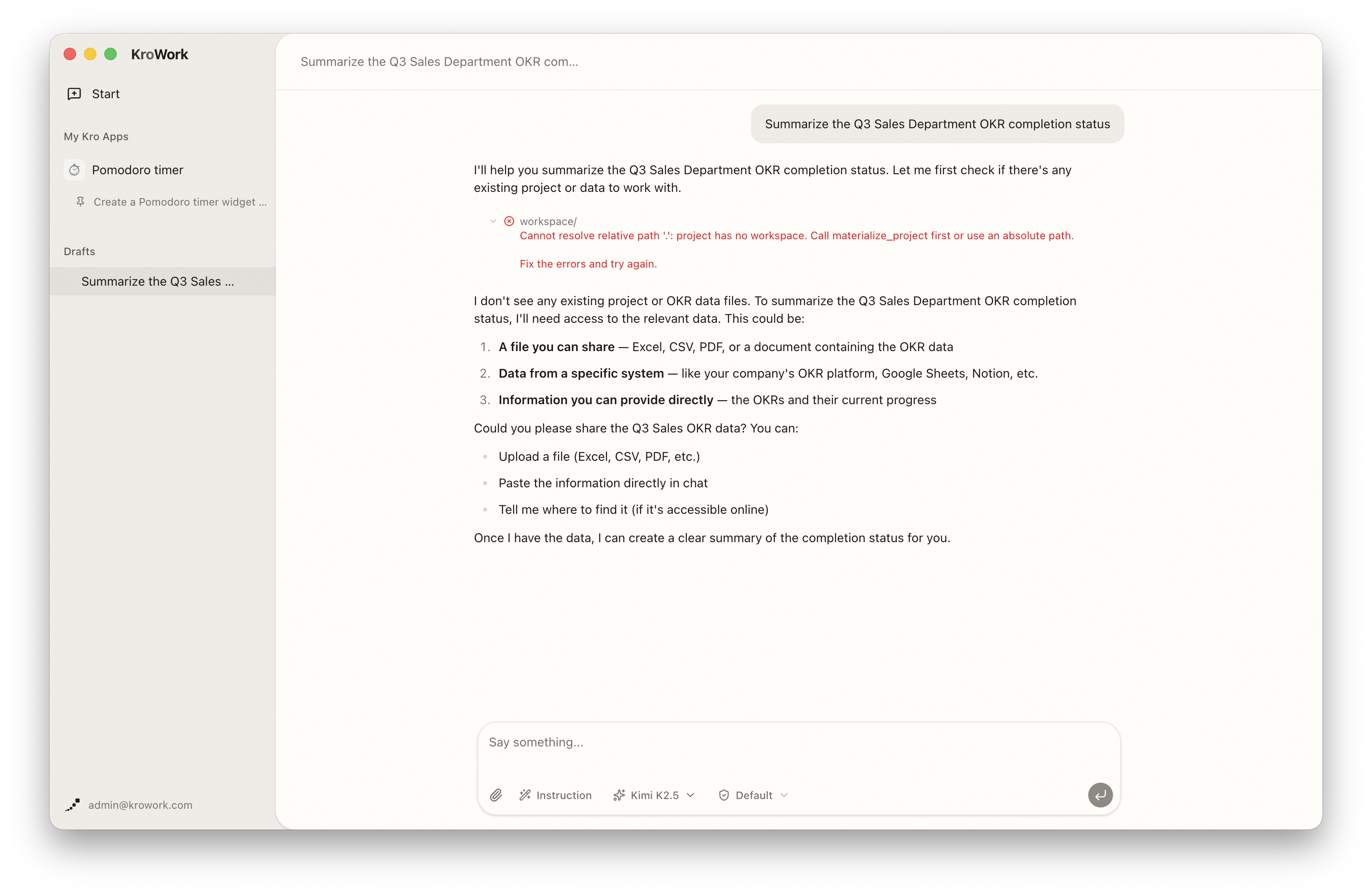 Submit tasks
