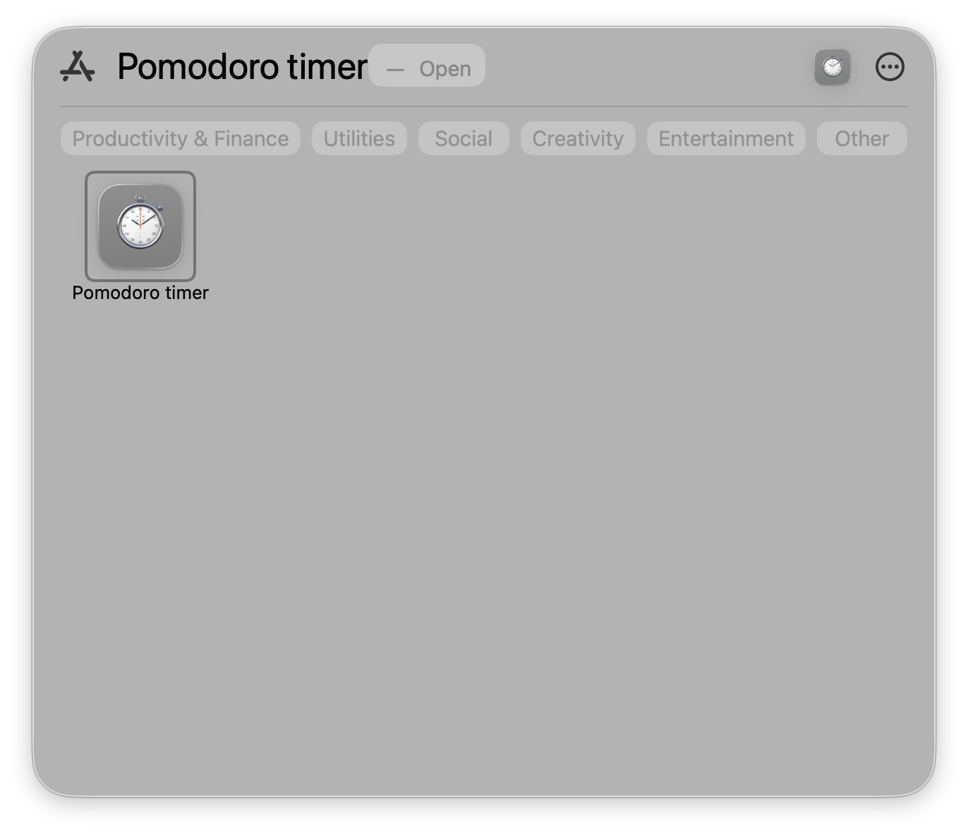Kro App in Launchpad